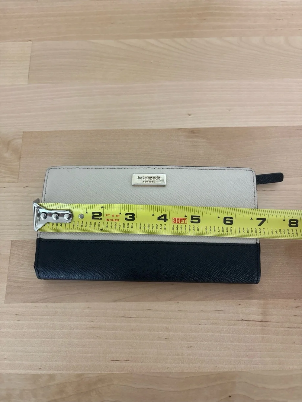 kate spade Cream and Black Bicolor Continental Wallet